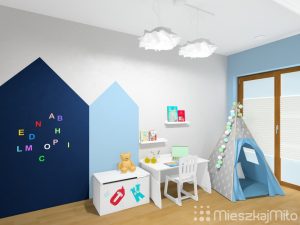 farba tablicowa i magnetyczna w pokoju dziecka